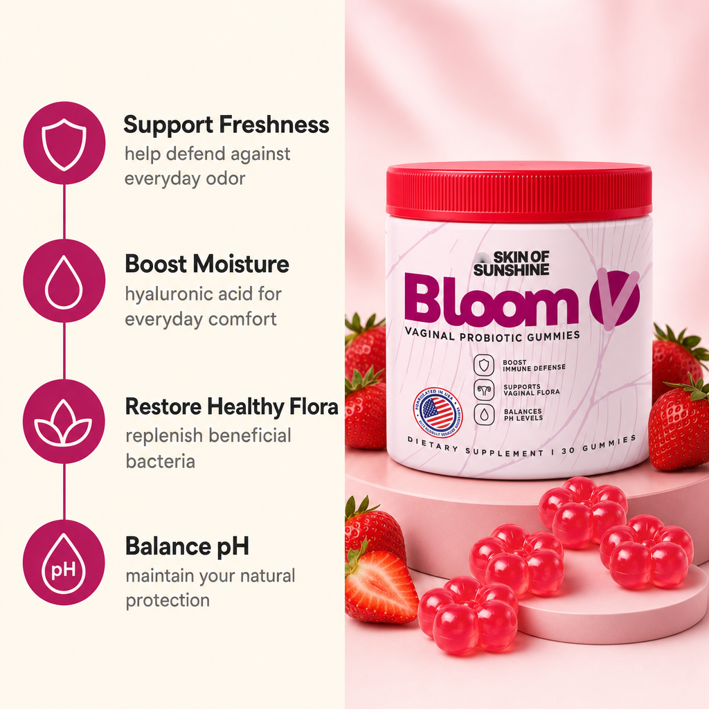 Bloom V benefits — Support Freshness, Boost Moisture, Restore Healthy Flora, Balance pH